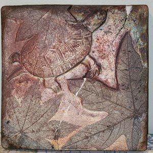 Vintage Turtle Raku Tile by Dave and Boni Deal